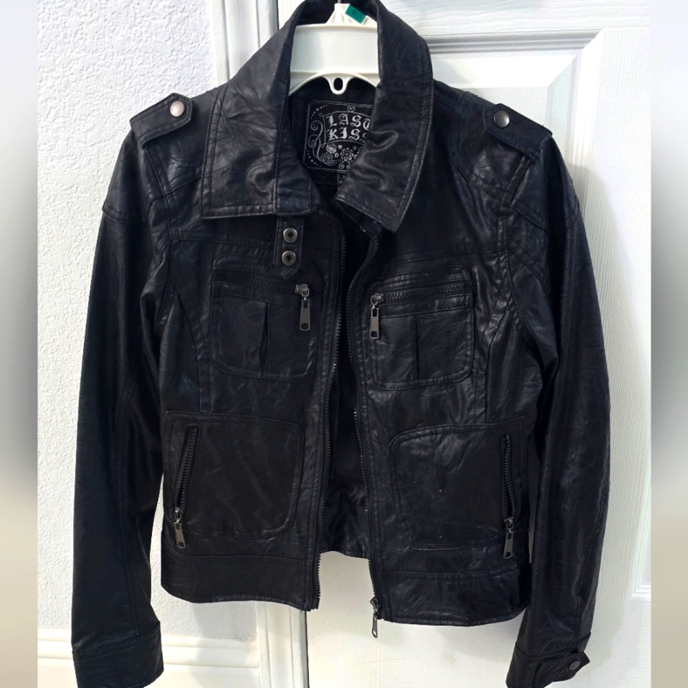 Last Kiss Faux Leather Jacket